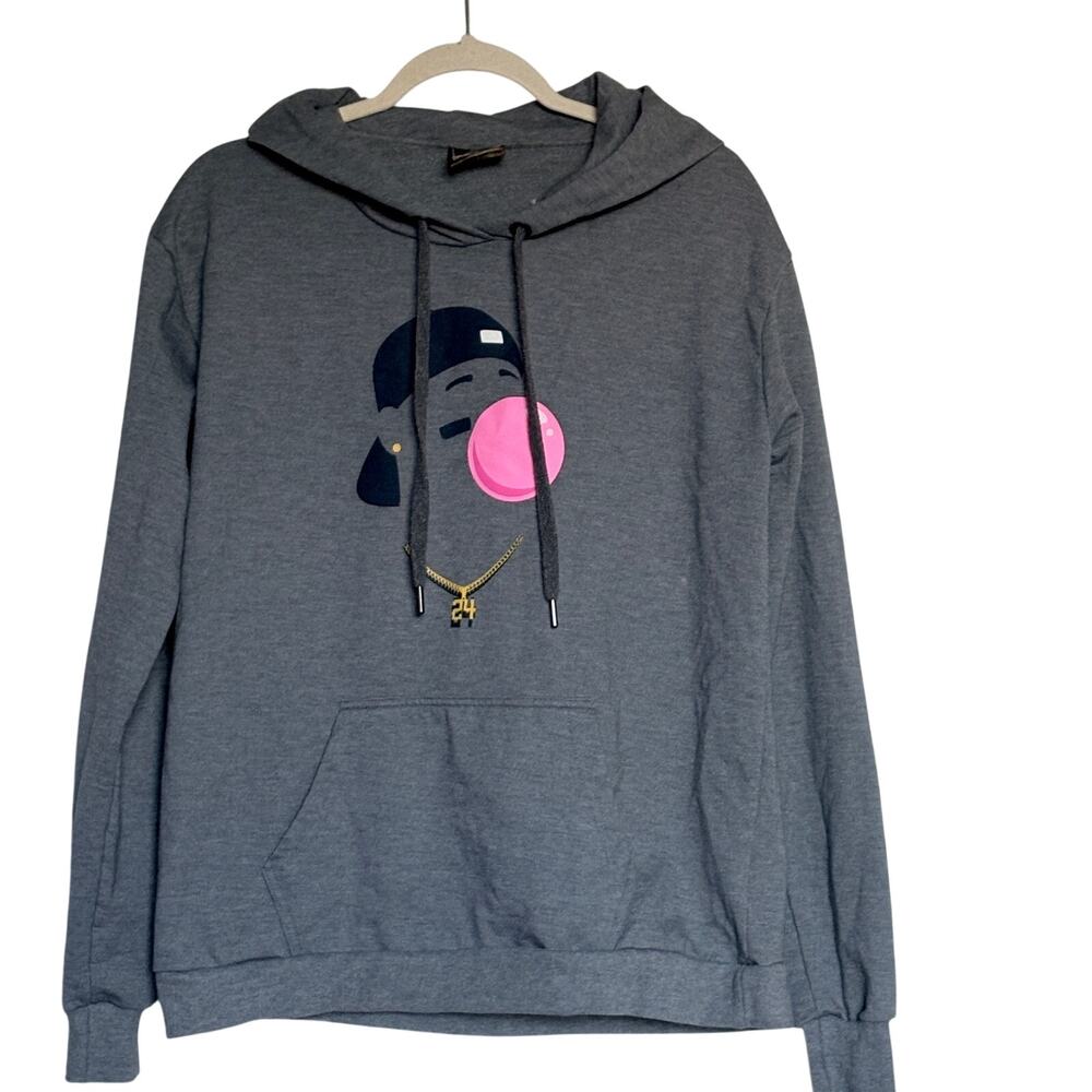 Baseballism Your Favorite Player KenGriffeyJr. Hoodie in heather grey XL ( flaw)